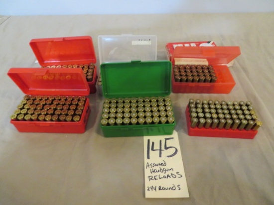 Assorted handgun reloads