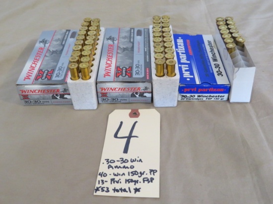 .30-30 Win. Ammo - 53 rnds.