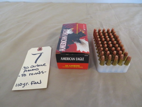 .30 Carbine ammo - 50 rnds.