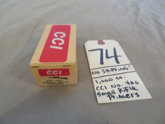 CCI Small Rifle Primers - NO SHIPPING