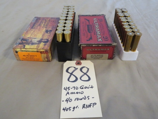 .45-70 Gov't ammo - 40 rnds.