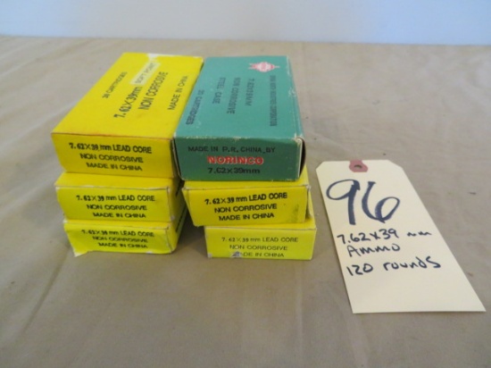 7.62x39 ammo - 120 rnds.