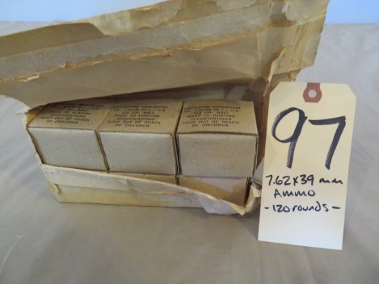 7.62x39 ammo - 120 rnds.