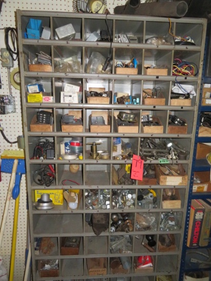 Parts bin & contents