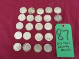(22) 1964 Kennedy half dollars
