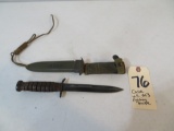 Case U.S. M3 fighting knife