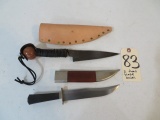(2) Fixed blade knives
