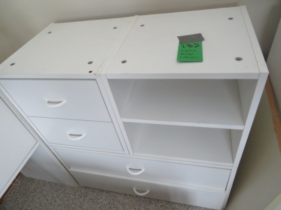 (2) storage cabinets