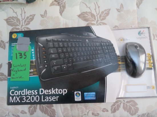 Cordless keyboard & mouse