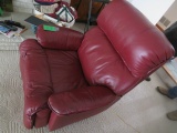 Leather recliner