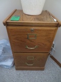 Oak file cabinet