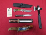 Knives & hatchet