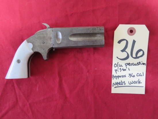 .36 cal. O/U percussion pistol