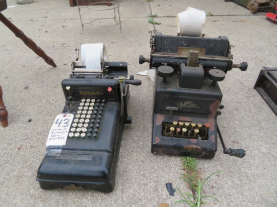 Vintage adding machines