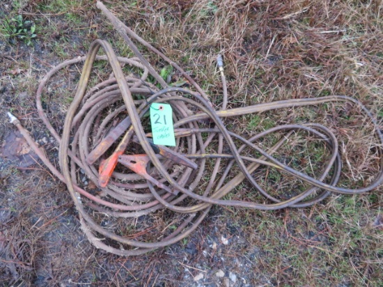 Jumper cables, air hose