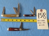 (3) Used Case XX Knives