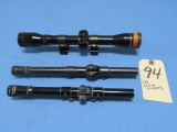 (3) Rifle scopes