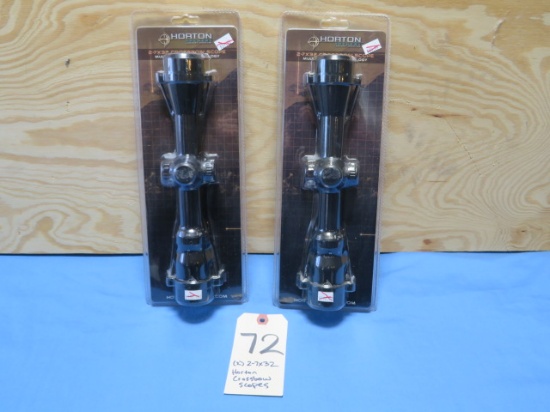 (2) Horton 2-7x32 Crossbow scopes