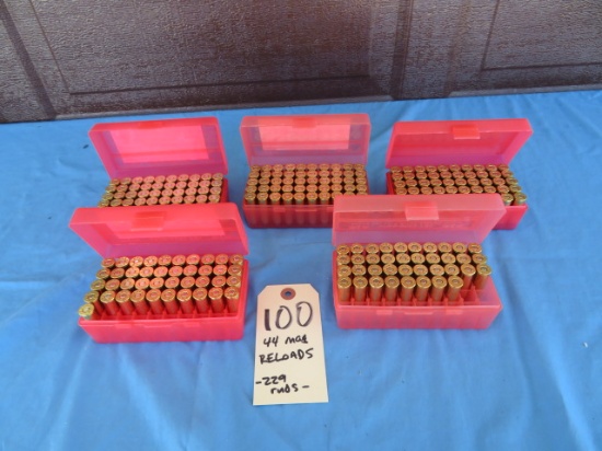 .44 Mag RELOADS - 229 rnds.