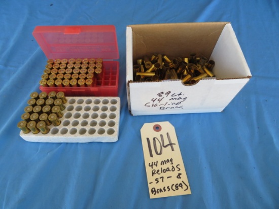 .44 Mag Brass & Reloads