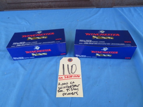 Winchester Small Pistol Primers - NO SHIPPING