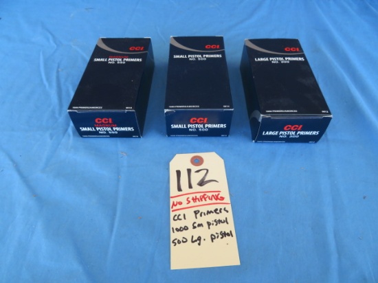 CCI Pistol Primers - NO SHIPPING