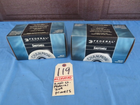 Federal 209 Primers - NO SHIPPING