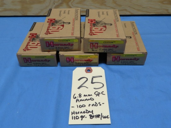 6.8 SPC Ammo - 100 rnds.