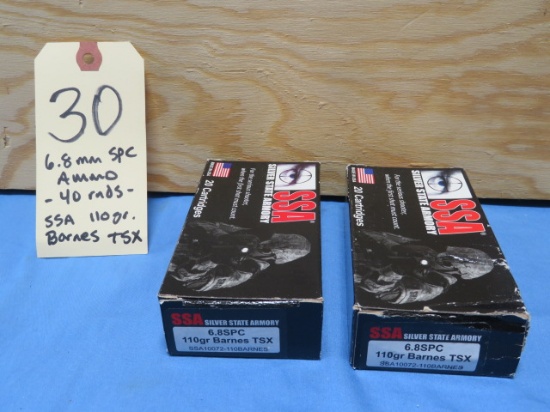 6.8 SPC Ammo - 40 rnds.