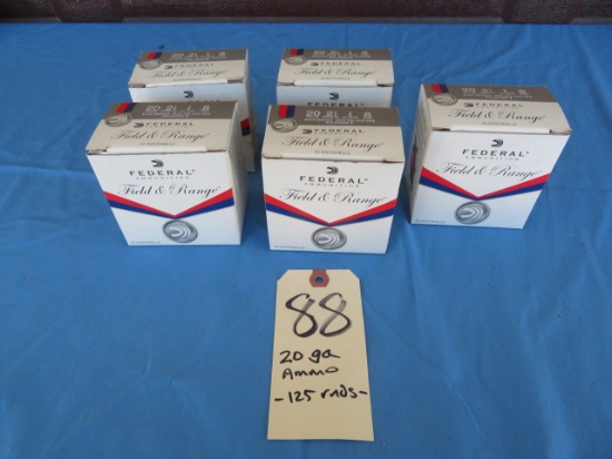 20 ga. Ammo - 125 rnds.