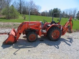 Kubota L2900 GST Loader Tractor with Backhoe
