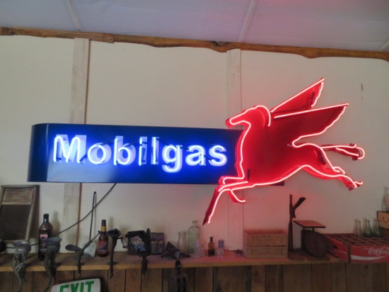 Mobil Gas Neon Sign
