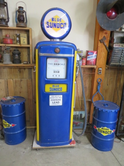 Gilbarco Blue Sunoco Gas Pump