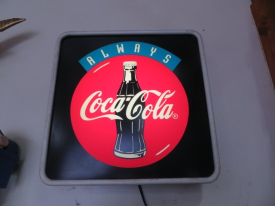 Coca-Cola lighted sign