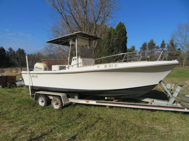 1983 Sea Ox 20' Center Console Fishing Boat | Proxibid