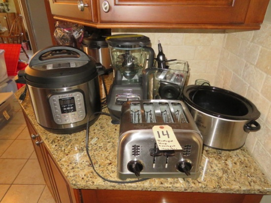 Instant Pot, Ninja Blender, Crock Pot, Toaster