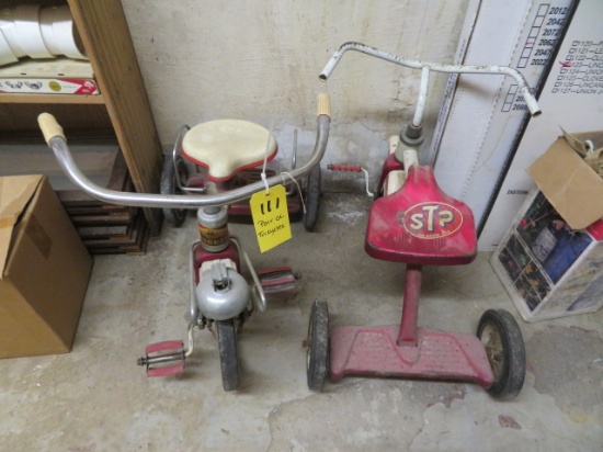 (2) Vintage Tricycles