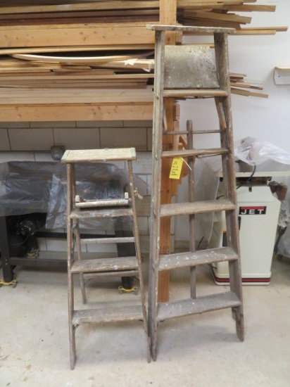 (2) Wooden Step Ladders