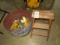 Step Ladder, Galvanized Tubs, Straps