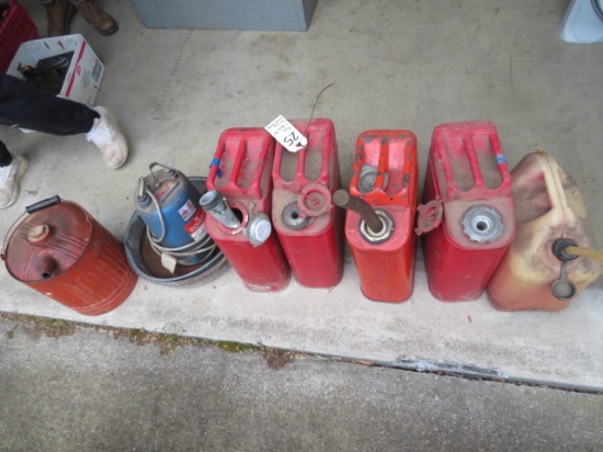 Fuel Cans, Goulds Sewage Pump