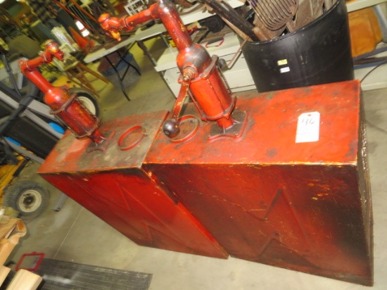 (2) Oil Tanks with pumps