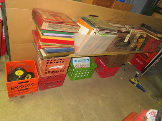 Lot of 45, 78, & LP Records