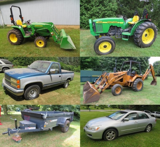 Yancer Auction - JD Tractors, Vehicles, Equipment