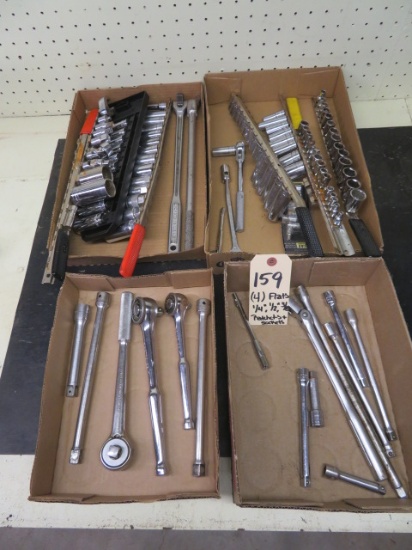Sockets, Ratchets, etc. - 4 boxes