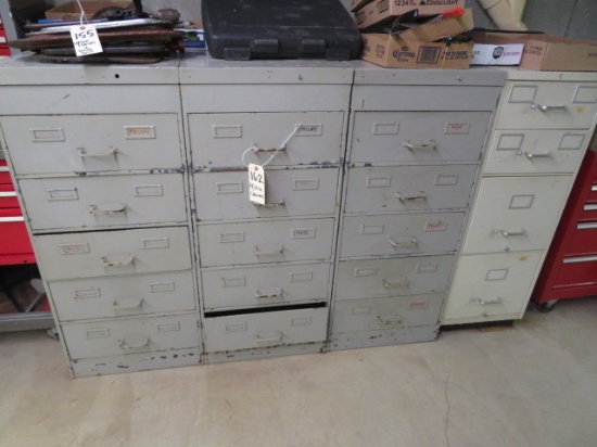 (4) Metal File Cabinets