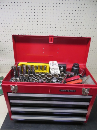 Craftsman Toolbox w/contents (Sockets, ratchets)