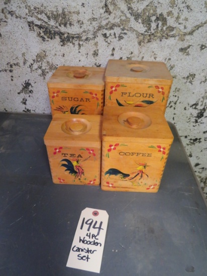 Wooden canister set