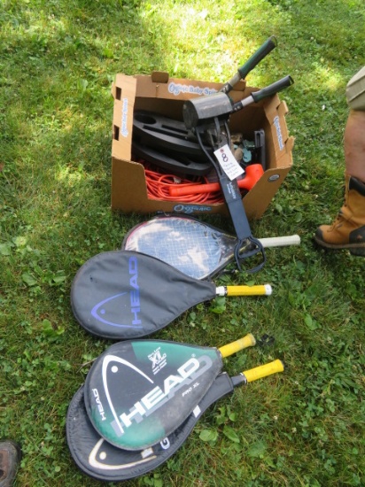 Tennis Rackets, Extension Cords, etc.