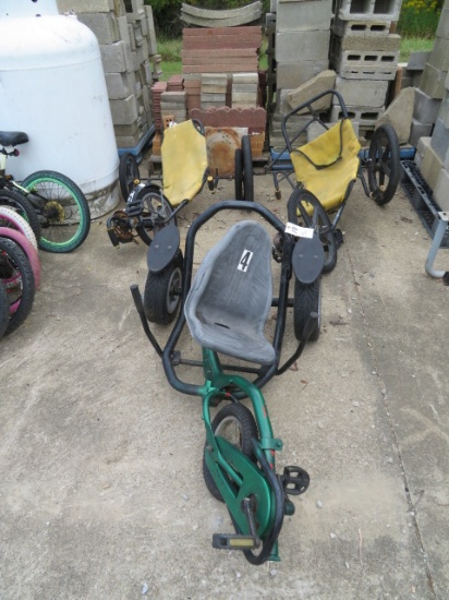 (3) Pedal Trikes