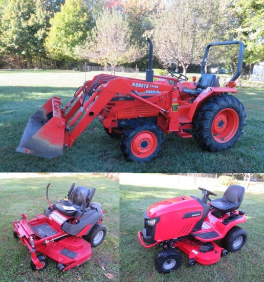 Nicewander Auction - Kubota Tractor, Mowers, Tools